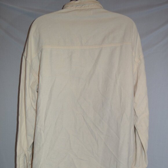 Hollister shacket tan 4 pockets size large 100% cotton - Picture 2 of 3